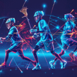 3 young Lacrosse players practicing during a Youth Lacrosse Practice Plan session